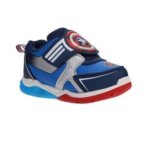 Marvel Captain America Toddler Boys Light-Up Athletic Sneaker, Size 8, NEW